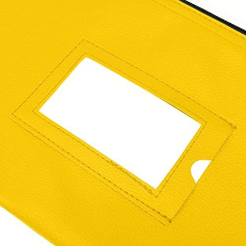 Novac Banka Depozit torba sa patentnim zatvaračem | zelen, žuta | 11x6 inch | Durable Leatherette Money