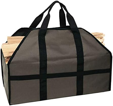 SYKSOL GUANGMING - torba za nošenje drva za ogrjev 600d za teške uslove rada, držač nosača drva za kamin, vodootporni okrugli stalak za drva za vatru, C