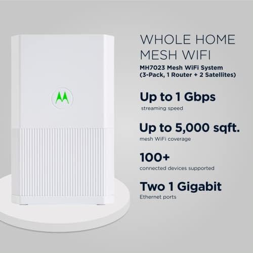 Motorola MH7023 Mesh + MB8611 kablovski Modem-odobren za Comcast Xfinity, Cox Gigablast | spektar | za kablovske