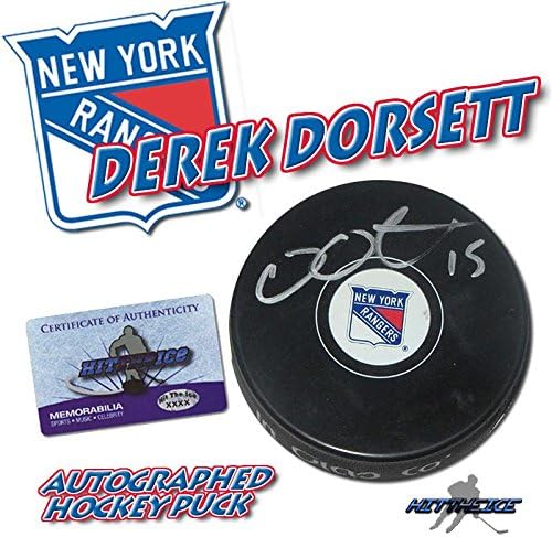 DEREK DORSETT potpisao New YORK RANGERS Pak-w / COA novi 7-potpisani NHL Pakovi