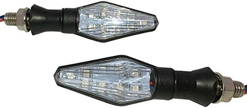 MotorToGo Crna sekvencijalna lampa Žmigavci svjetla LED Žmigavci indikatori kompatibilni za Ducati Monster