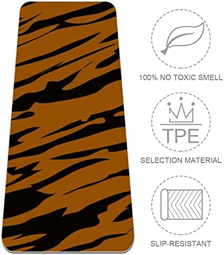 Siebzeh Tiger Stripe pattern pozadina Premium Thick Yoga Mat Eco Friendly Rubber Health & amp; fitnes Non