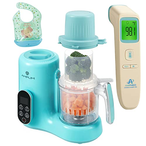 Amplim Deluxe aparat za hranu za bebe i termometar za čelo bez dodira za bebe i odrasle / paket paketa