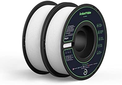 Paket filamenta Ankermake Pla + uključuje 4-pakovanje crnog i 2-pakovanja bijele boje.