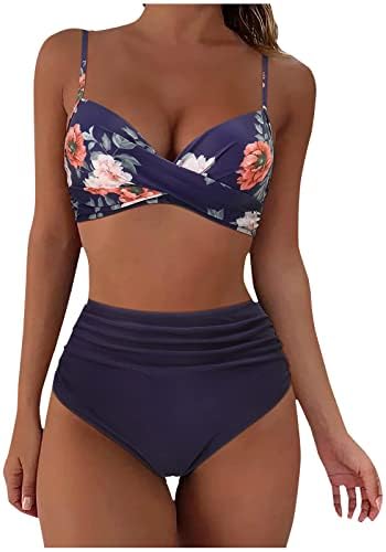 Hot6SL bikini setovi za žene seksi, duksevi za 2 komada za žene s visokim stručnim kostima za kupanje kupanje