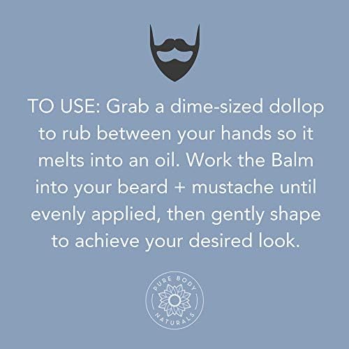 Prirodni balzam za bradu za muškarce, nemasni vosak za bradu i regenerator za rast brade, miris Amber mošusa