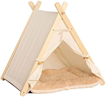 BOSERMEN Cat šator, Kućni ljubimci Teepee sa uklonjivim Perivim jastukom lako se sastavlja, perivi šator
