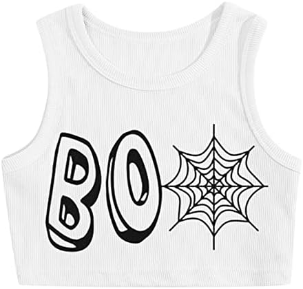 Majica s dugim rukavima za djecu Dječje djece Dječje djevojke Halloween Prints Tank Top Top bez rukava Sportski