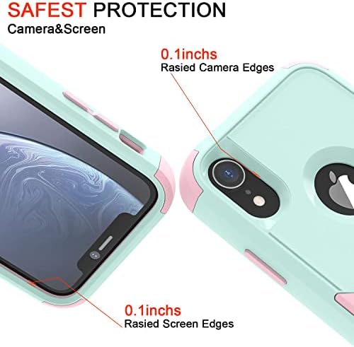 Kstyle iPhone XR futrola za telefon, hibridni 3-slojni poklopac branika otporan na udarce, čvrsta zaštitna