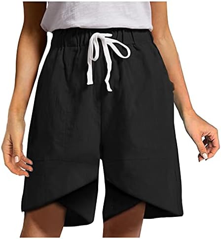 Miashui pantalone za jogu za žene ženske kratke hlače modni ljetni struk labave elastične hlače čvrste Casual