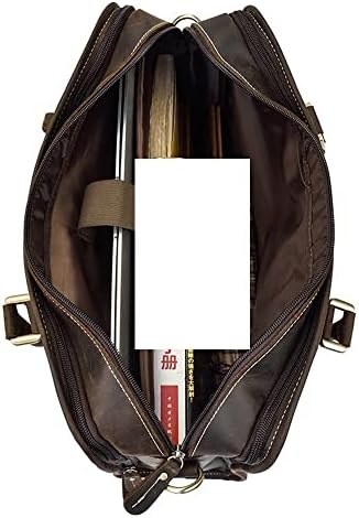 LEPSJGC Retro Muška aktovka torba 15-inčna Računarska torba poslovno putovanje dijagonalna Muška torba