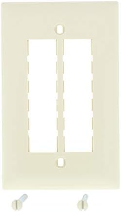 Pass & Seymour TRAVEMASter Slonovački prazan 6-portni Datacom 1-Gang Wallplate TPD6-I