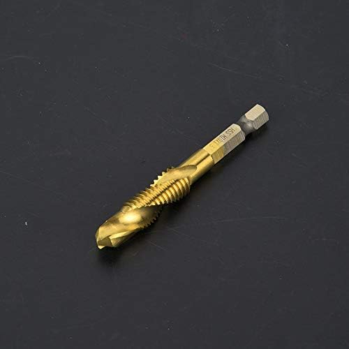 Slavine, HSS zlatni 6,35 mm šesterokutne slavine, kroz rupe, unutarnji čip unutarnji udaljenost, 15 mm slavine