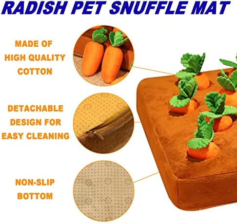 pudaer podloga za Snuffle za kućne ljubimce za pse, interaktivne pseće igračke za šargarepu, prostirka za