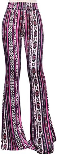 ShopMyTrend SMT ženske pantalone za jogu visokog struka sa dugim nogavicama Palazzo Bell