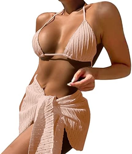 Seksi bikini u tromjesečnom kupaćem kostimu sa Stherppy Halter suknjem kupaćim komisima za žene 1 komad