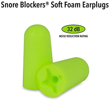 Mack's Snore Blokators meki pjenasti čepići za uši, par 12-32 dB visoki NRR – udobni čepići za uši za spavanje,