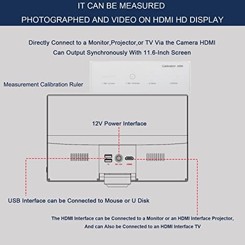 KOPPACE 14x-93X Merni Stereo mikroskopski kontinualni zum objektiv 11,6-inčni HD ekran 2 miliona piksela