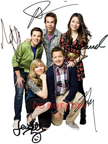 iCarly TV emisija Miranda Cosgrove CAST reprint potpisan 8X10 fotografija 2 RP Nick i Carly