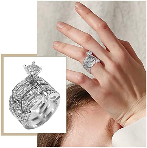 Ženska habanje naklonjena prstena modna lagana valentinov ringprsten kreativni dijamantski dnevni prsten zvona luksuz BE Diamond Ring do Diamond -kle Rose Rings kostim prstenovi za tinejdžere