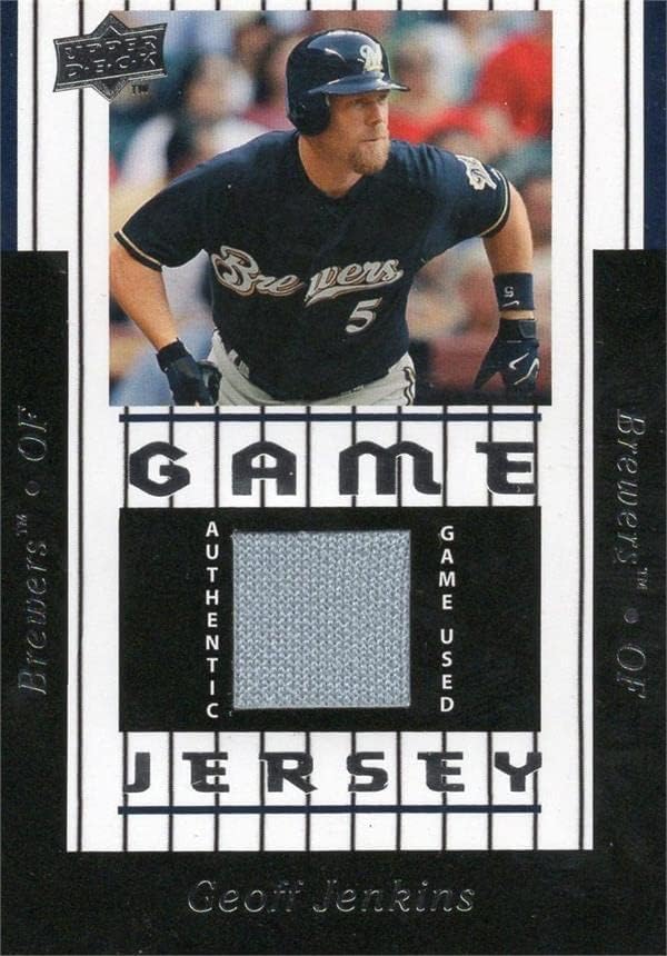 Geoff Jenkins igrač Igrača za patch Baseball Card 2008 Gornja paluba 97gj - MLB igra polovne dresove