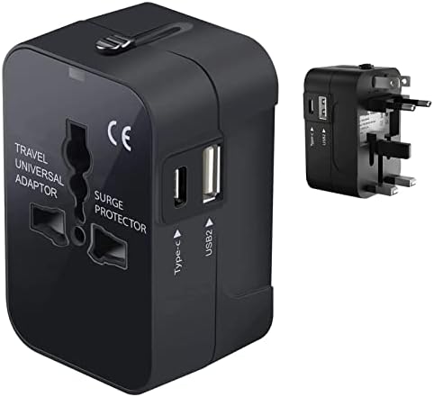 Putovanje USB plus međunarodni adapter za napajanje kompatibilan sa Alcatel 5017E za svjetsku energiju za