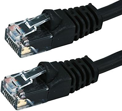 BUHBO 1 FT CAT 5E UTP RJ45 Ethernet mrežom pokrenuo je bezobzirni kabel, crni