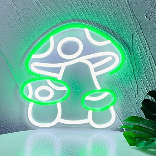 MAXSMLZT gljiva neonski znak gljiva LED neonsko svjetlo zidni dekor umjetnost za dječiju sobu dekor Dječija