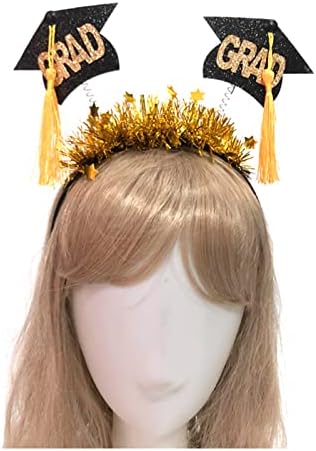 AVMBC diplomska kapa za glavu, Mini Bachelor kapa za glavu sa žutim resicama 2022 Diplomirano oblačenje