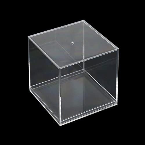Tighall 4pcs Clear Acril Square Cube Organizer plastične kutije za kutiju za prikaz sa poklopcem za šećer,