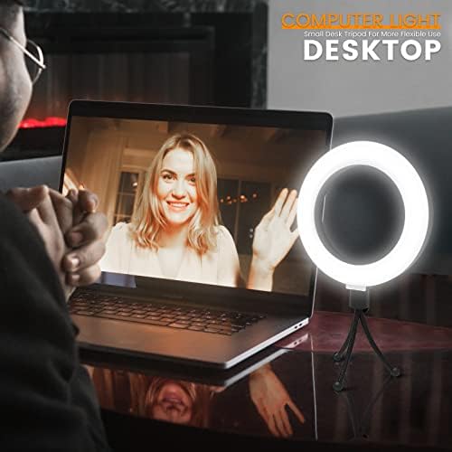 Video Konferencijska rasvjeta, prstenasto svjetlo za računar, Laptop, MacBook, Monitor sa klipom i stativom