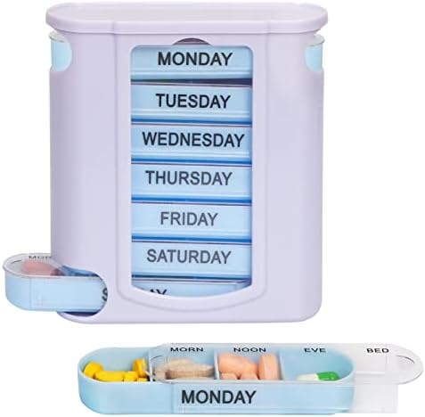 Toplive sedmični Organizator pilula, prenosiva kutija za pilule koja se može slagati 7 dana 4 puta dnevno