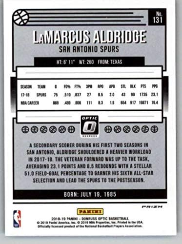 2018-19 Donruss optic Purple 131 Lamarcrs Aldridge San Antonio Spurs NBA košarkaška trgovačka kartica
