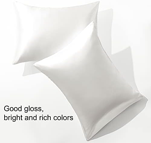 BESPUM 2 PACK Standardni svileni satenski jastučnici za kosu i kožu, svilenkaste meke i luksuzne posteljine