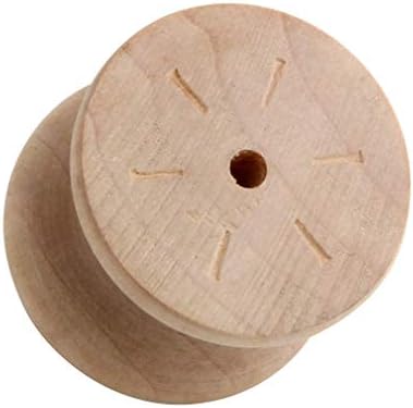6pcs - Silverline okruglo Nedovršeno dugmadni gumb za drva povlači za nameštajem ormarić ormar kuhinje Kupatilo,