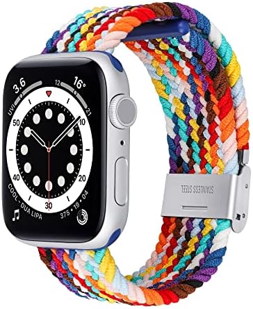 Stretchy Watch Band kompatibilan sa Apple IWatch serija 8 7 6 5 4 3 2 1 SE, prozračne trake za žene muškarci,