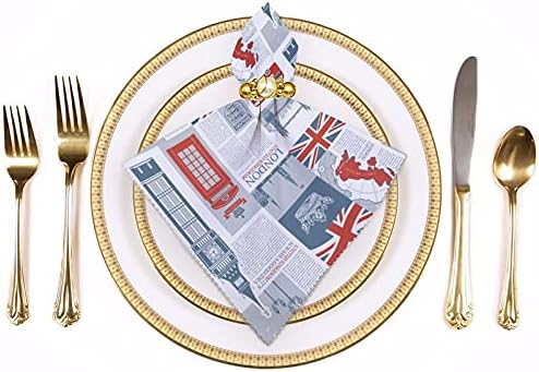 Tema Velike Britanije i londonske britanske zastave za višekratnu platnu za višekratnu upotrebu salveta