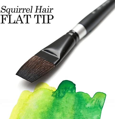 Czdyuf Hair Flat Watercolor Paint Brush Art Painting Brush za profesionalni Akvarelni gvaš akrilni crtež
