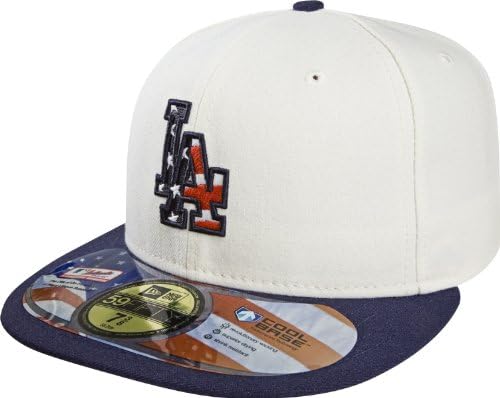 MLB Los Angeles Dodgers Stars and Stripes Authentic On Field Game 59fifty Cap