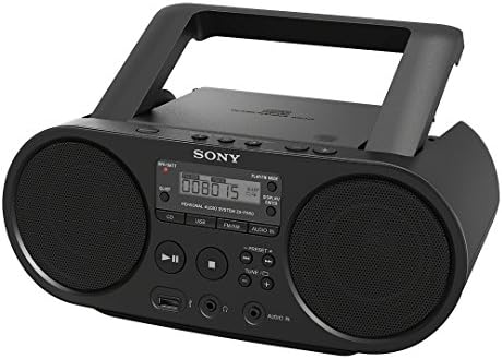 Sony Zs-PS50 Crni prijenosni Cd Boombox Player digitalni tjuner Am / FM radio USB reprodukcija i Audio ulaz
