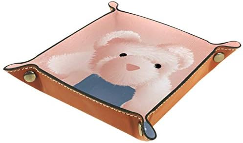 Lyetny Pink Bear Storage kutija Sundries TRAY Organizator za skladištenje pohrane Pogodno za putovanja,
