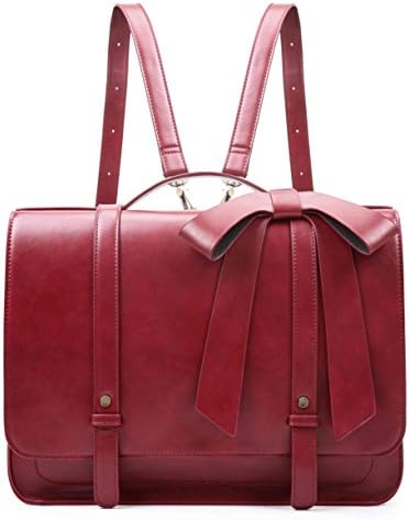 ECOSUSI aktovka za žene Messenger ruksak PU kožna 14-inčna torba za Laptop torba torbica Računarska torba