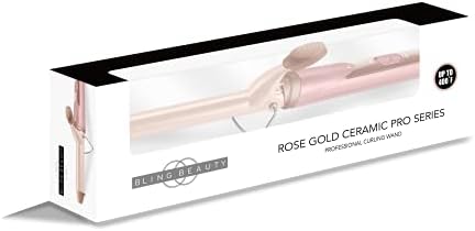 Bling Beauty Professional Ceramic Pro serije Rose Gold Curling Wind 19 mm PTC grijaći element 360 ° okretni
