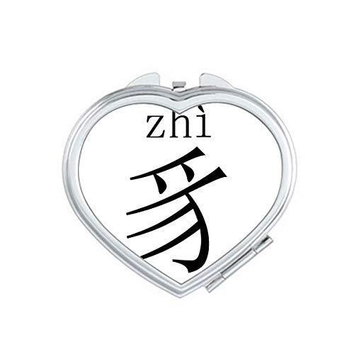 Kineska karaktera komponenta ZHI ogledalo Putno povećanje Prijenosne ručne džepne šminke