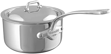 Mauviel 1830 M'cook 5-slojna posuda za sos od poliranog nerđajućeg čelika sa poklopcem, ručka od livenog
