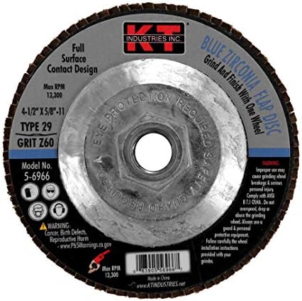 K-T Industries 5-6964 4-1 / 2 x 80 grit plavi cirkonijski poklopac