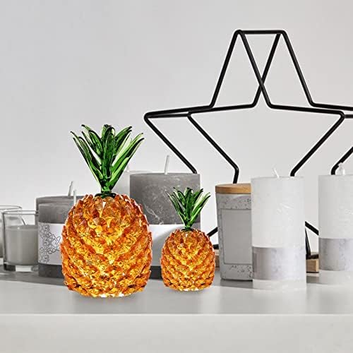 Nsqfkall Home Decoration Crystal ananas ukrasi ananas trijem vinski ormar umjetni Kristal kreativni poklon