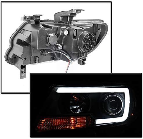 ZMAUTOPARTS LED cijev projektor farovi farovi Crni w / 6 bijeli DRL kompatibilan sa 2015-2019 Chevy Colorado