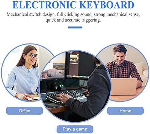SOLUSTRE mehanička tastatura mehanička tastatura 2kom tastatura za igre svetleća tastatura mehanička tastatura