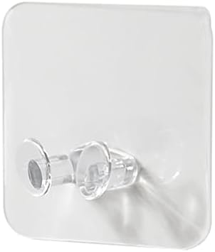 Cabilock 10pcs Jaka utikač kuka Multi transparentan plastike lijepljenje kuka telefon brijanje Razor ručnik